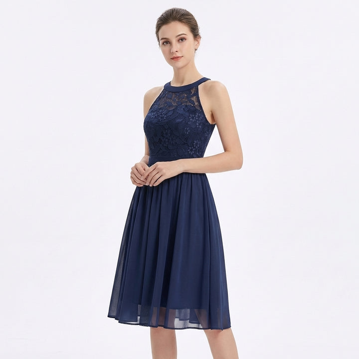 Sofia | Abito Midi Donna con Scollo a Fascia e Gonna Leggera | Elegante