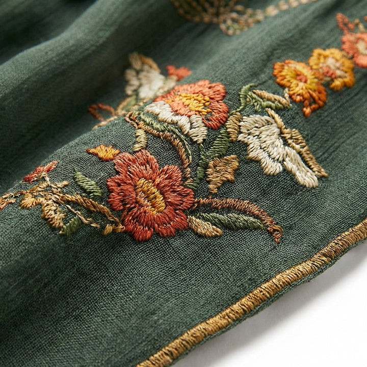 Soledad | Abito Lungo Ricamato Bohemien Donna