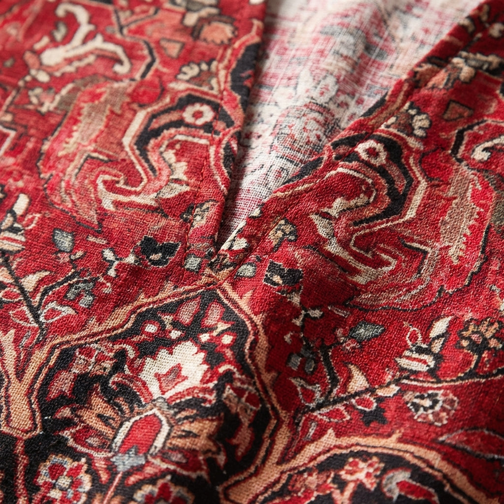 Soraya | Vestito Midi Stampato con Scollo a V Donna Boho