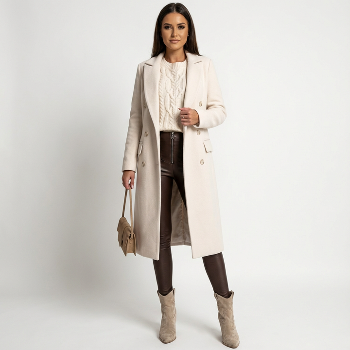 Susan | Abrigo Largo Cruzado de Mujer