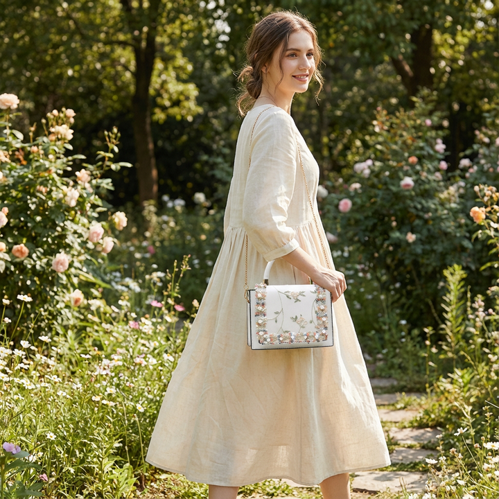 Susan | Borsa a mano da donna con manico superiore decorato