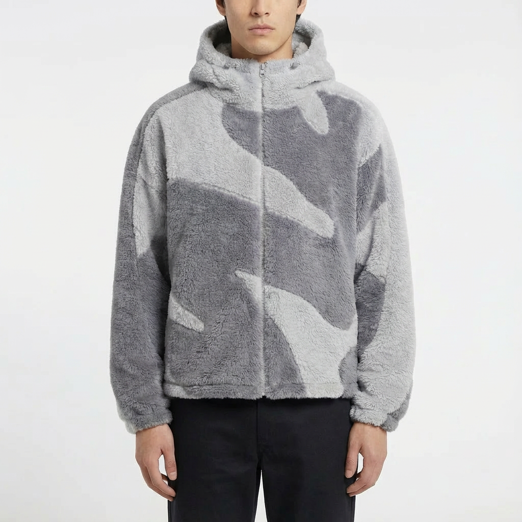 Tate | Giacca con Cerniera da Uomo a Taglio Rilassato