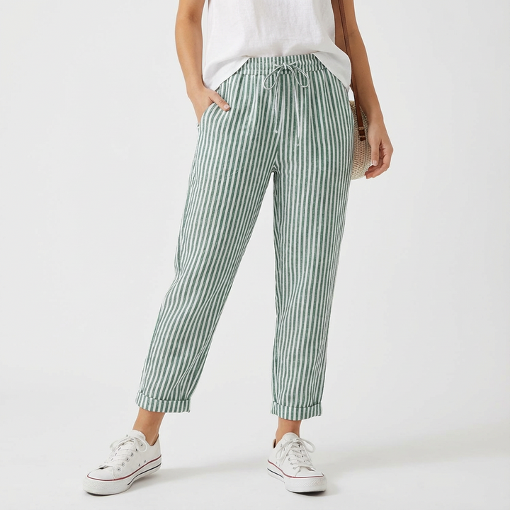 Theresa | Pantalones Recortados con Cordón para Mujer