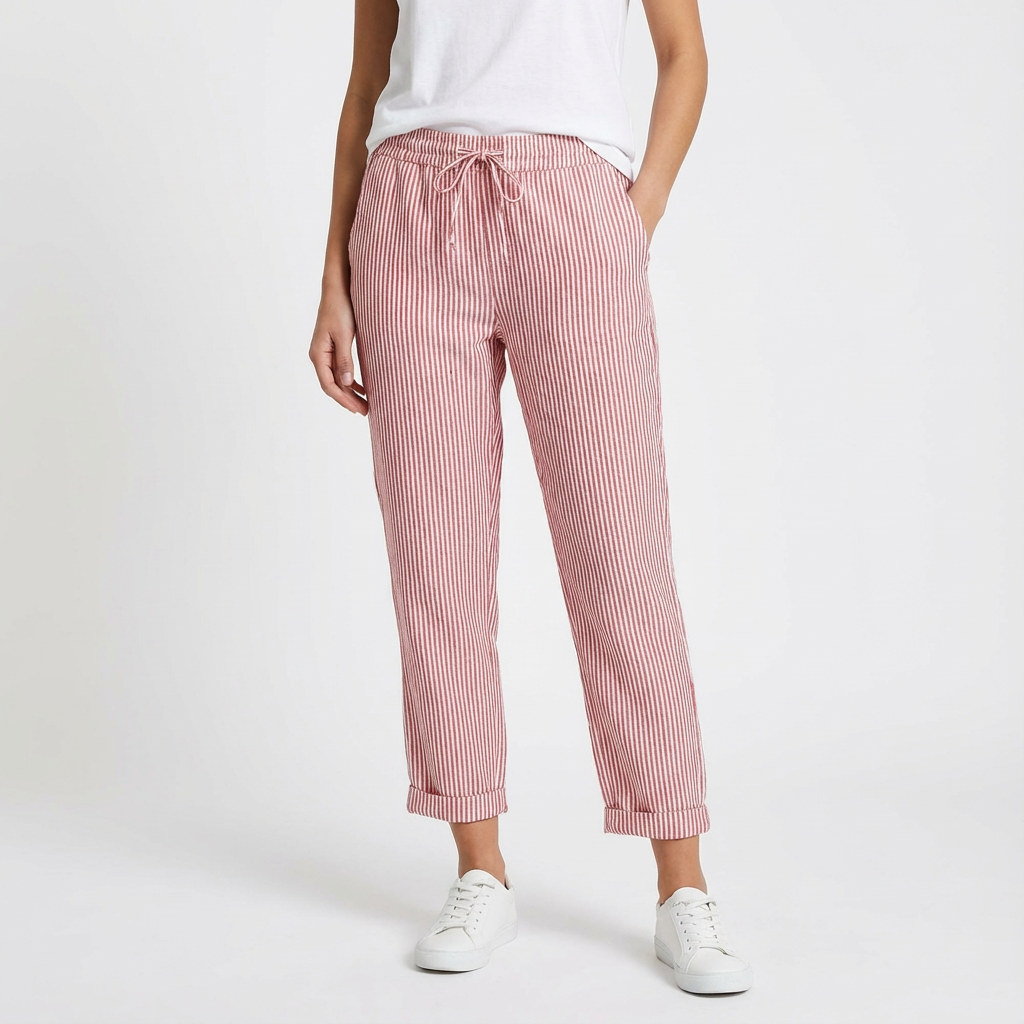 Theresa | Pantalones Recortados con Cordón para Mujer