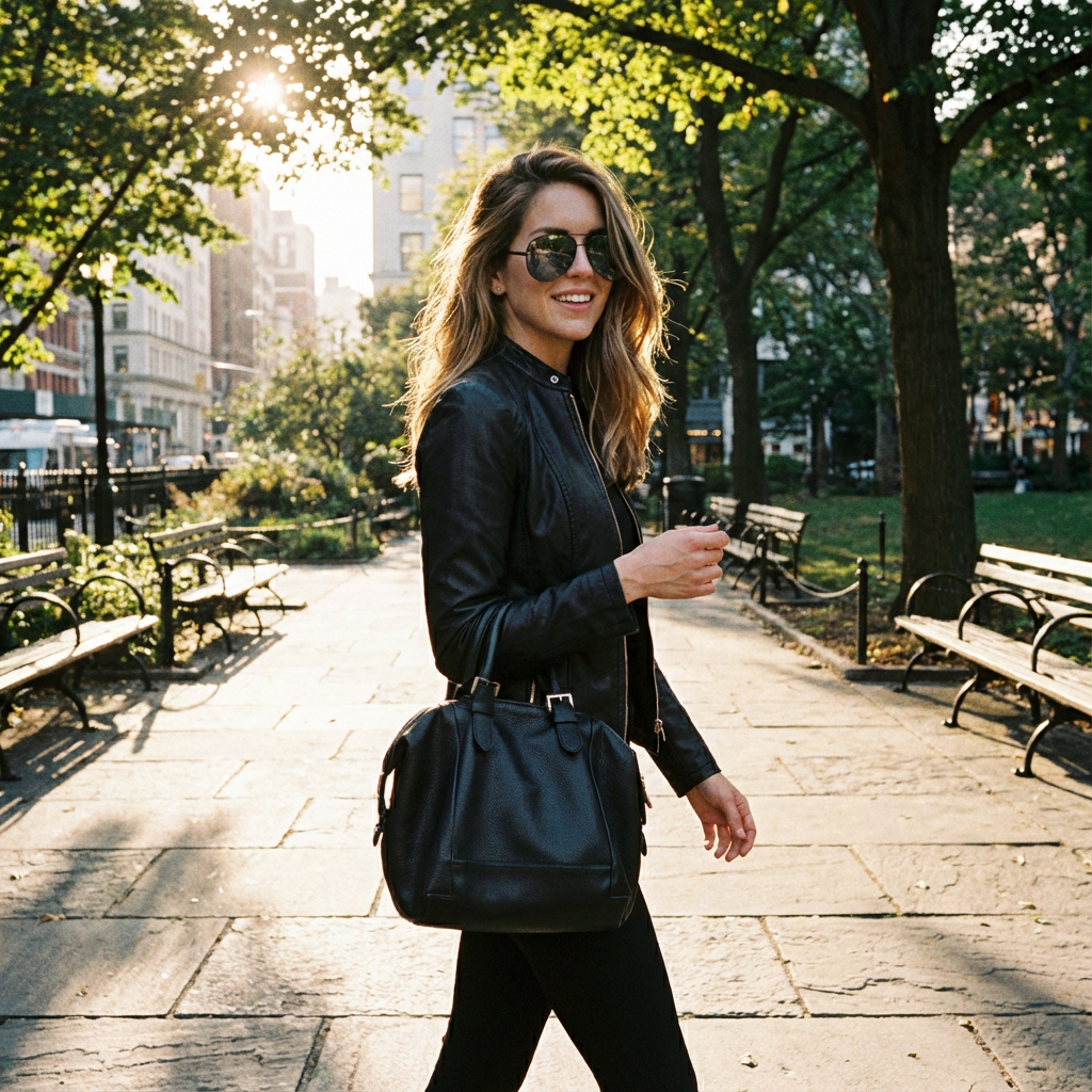 Tina | Giacca Biker Attillata da Donna