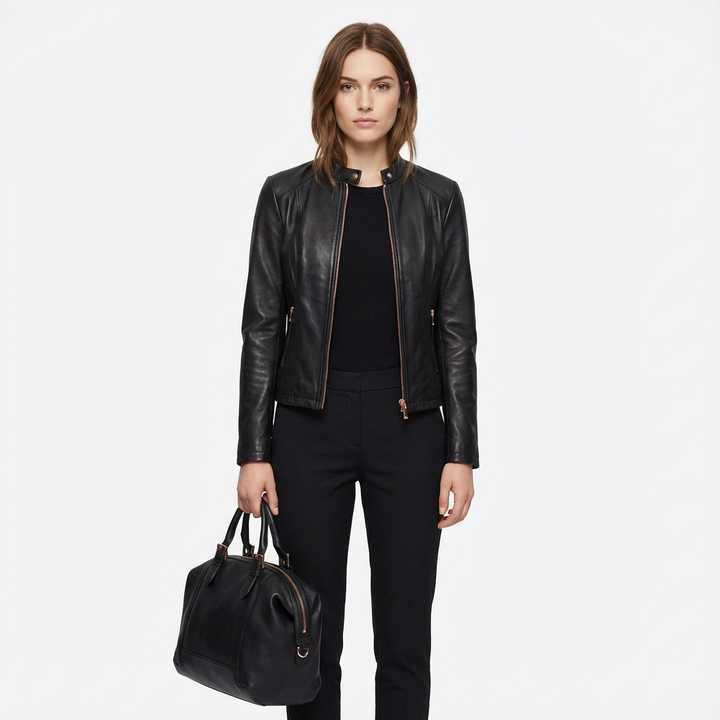 Tina | Giacca Biker Attillata da Donna