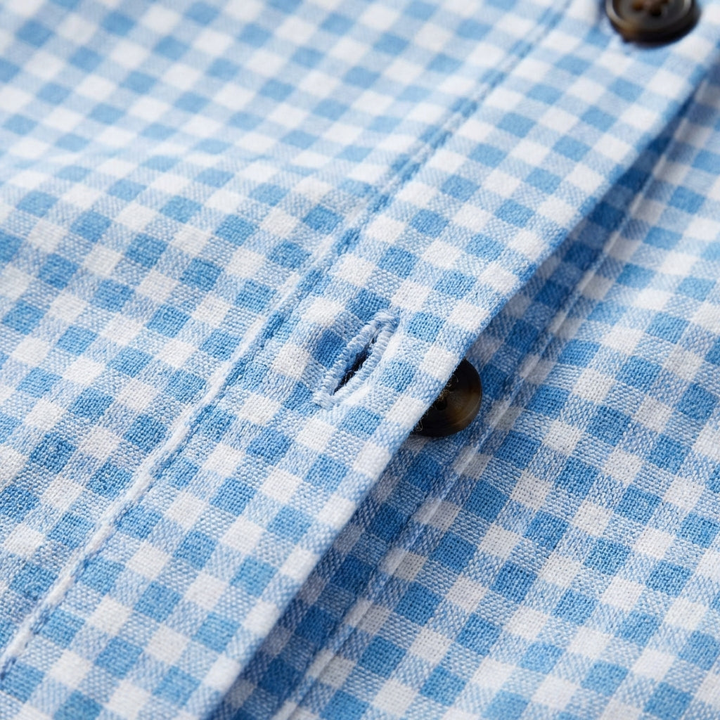 Tuva | Vestito corto a quadretti Vichy a balze donna