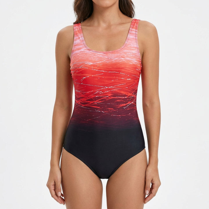 Valeria | Bañador Mujer Con Espalda Deportiva Y Escote Redondo | Deportivo