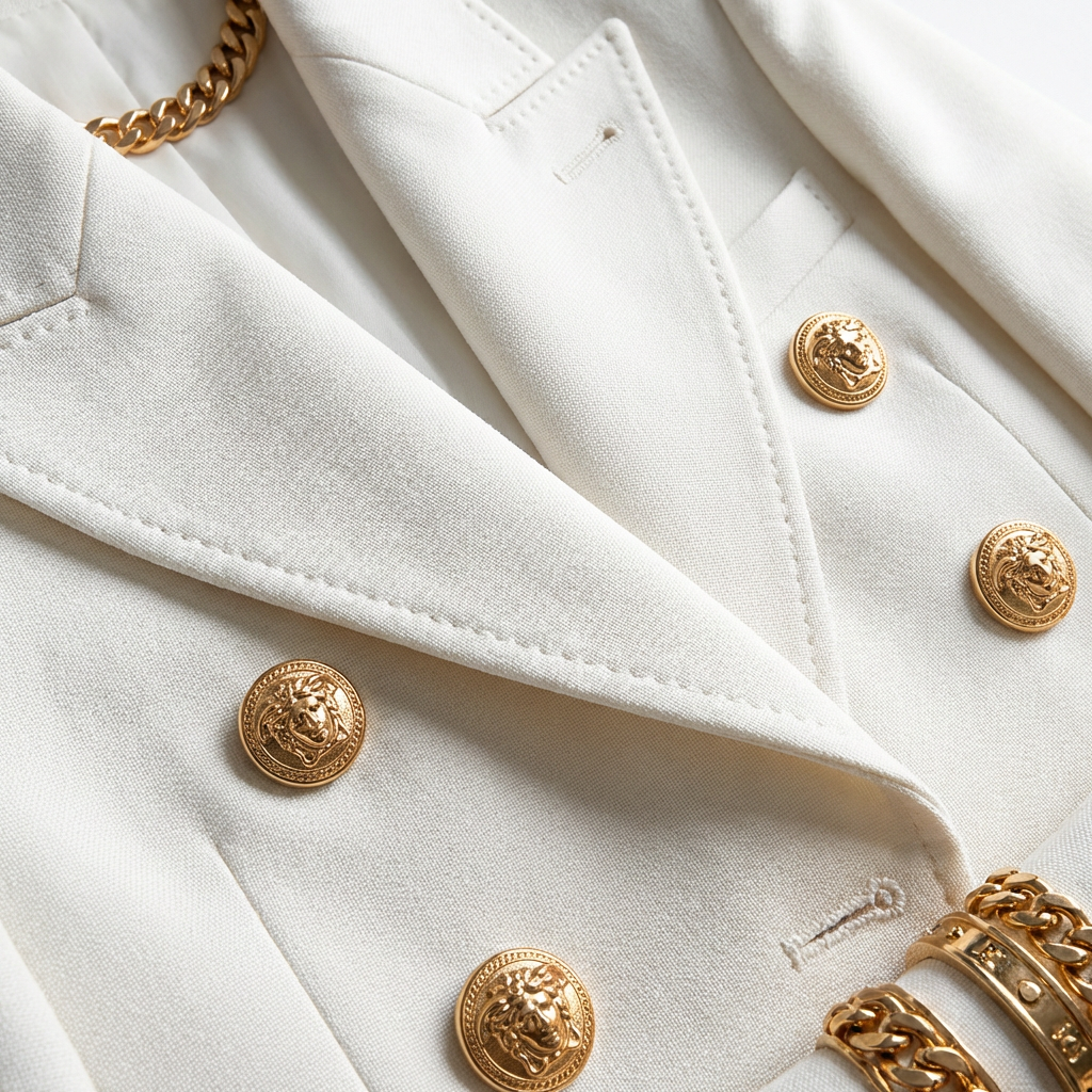 Valeria | Blazer Mujer Con Cierre Cruzado Y Botones Decorativos | Elegante