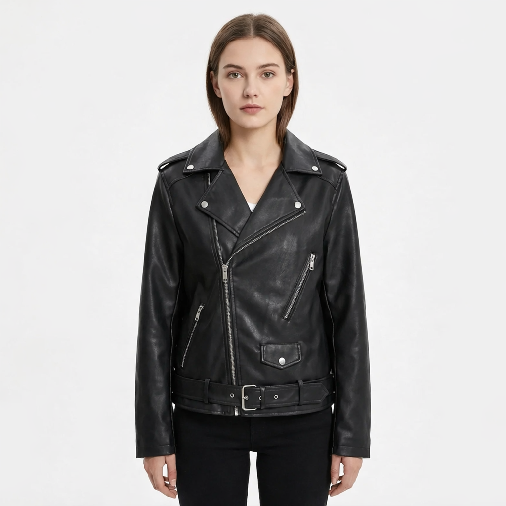Valeria | Giacca Biker con Cerniera Donna