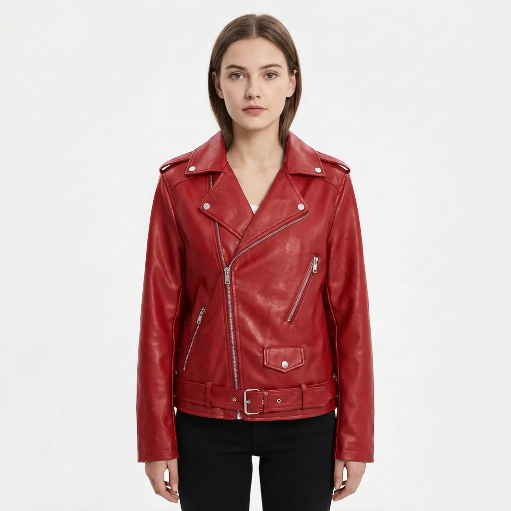 Valeria | Giacca Biker con Cerniera Donna
