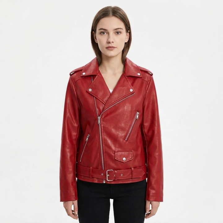 Valeria | Giacca Biker con Cerniera Donna