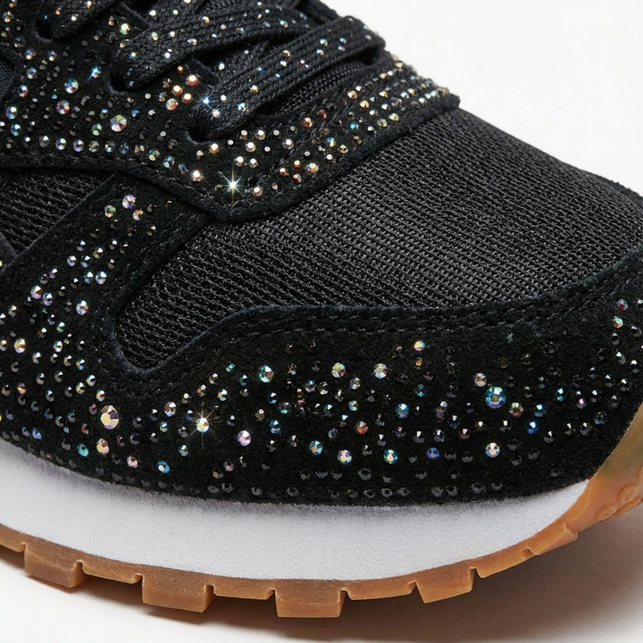 Valeria | Mujer Zapatillas Plataforma Con Acabado Brillante Y Suela Gruesa | Glamuroso