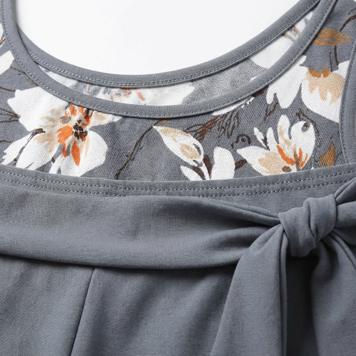 Valeria | Tankini con Pantaloncini Donna con Stampa Floreale e Top Largo | Informale