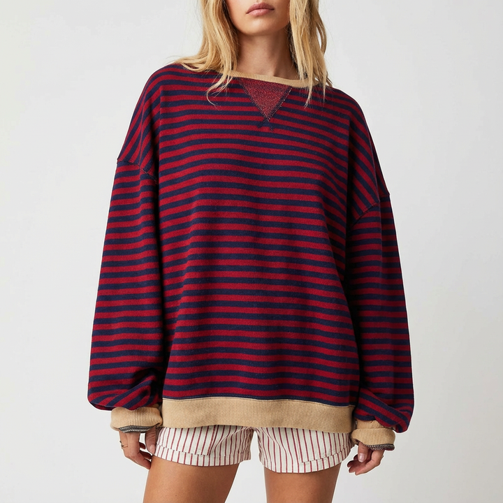 Vicki | Sudadera de Mujer con Cuello Redondo Oversize