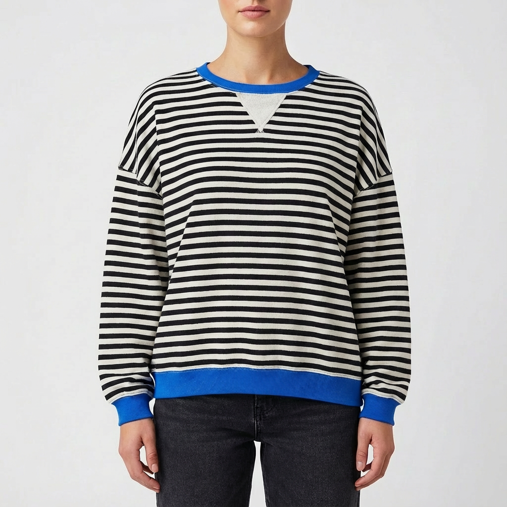 Vicki | Sudadera de Mujer con Cuello Redondo Oversize