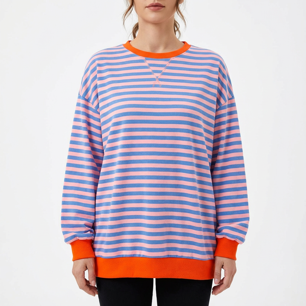 Vicki | Sudadera de Mujer con Cuello Redondo Oversize