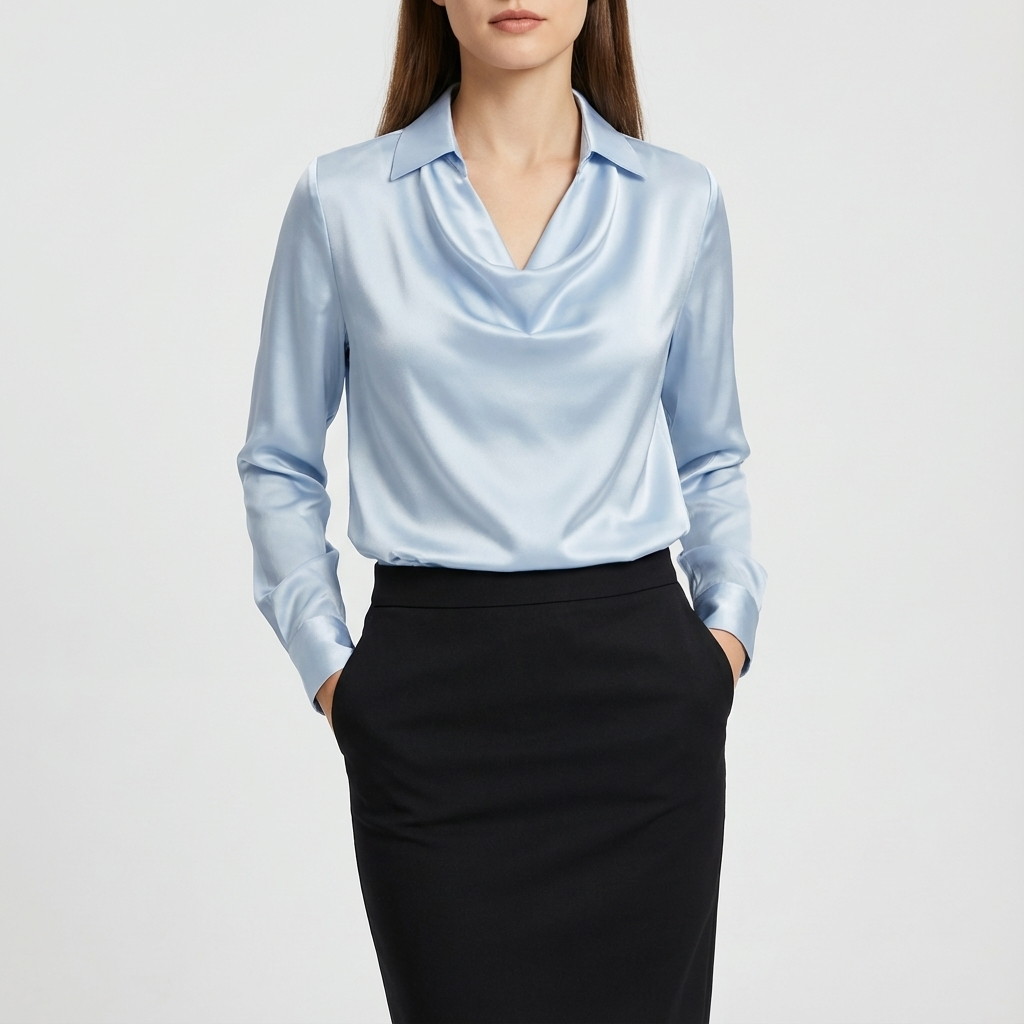 Willow | Blusa da Donna a Manica Lunga con Collo a Barca