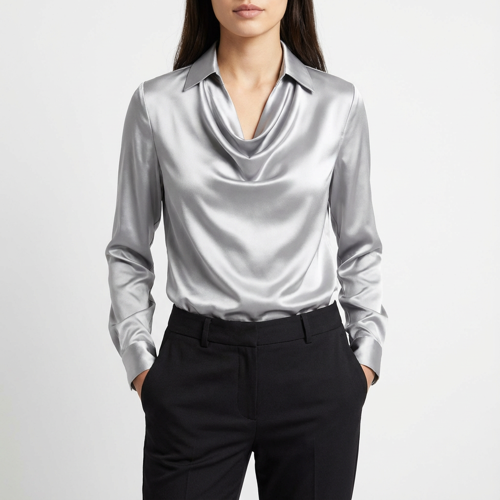 Willow | Blusa da Donna a Manica Lunga con Collo a Barca