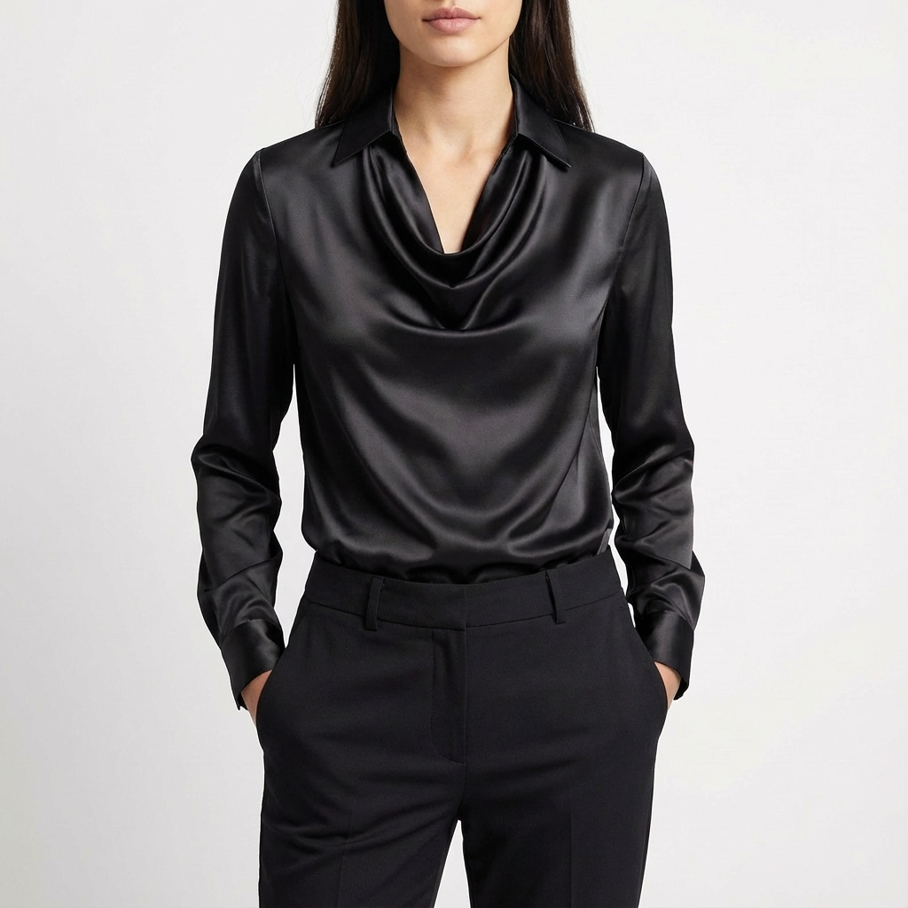 Willow | Blusa da Donna a Manica Lunga con Collo a Barca