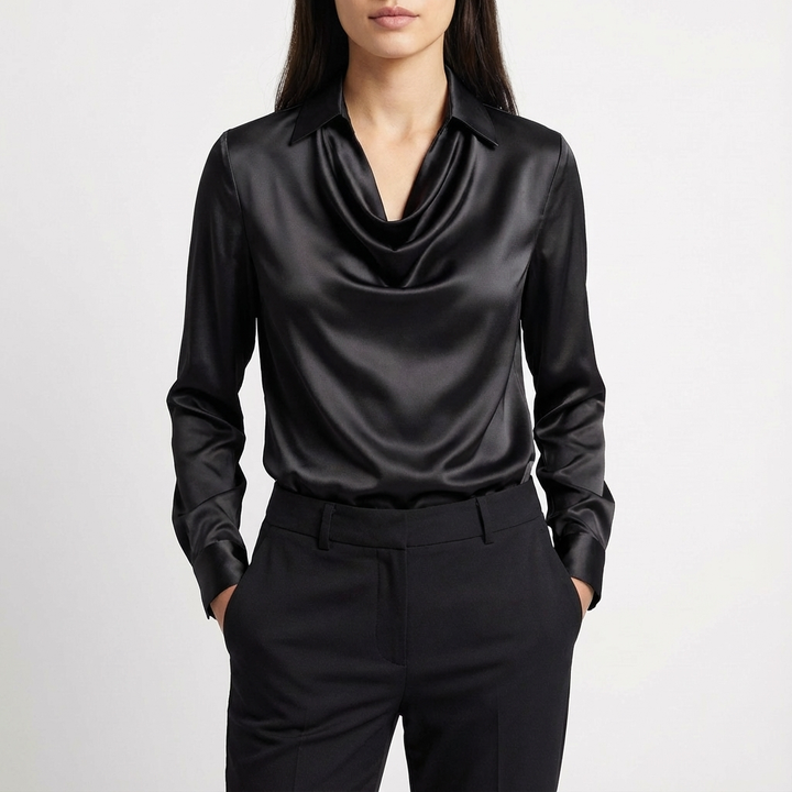 Willow | Blusa da Donna a Manica Lunga con Collo a Barca