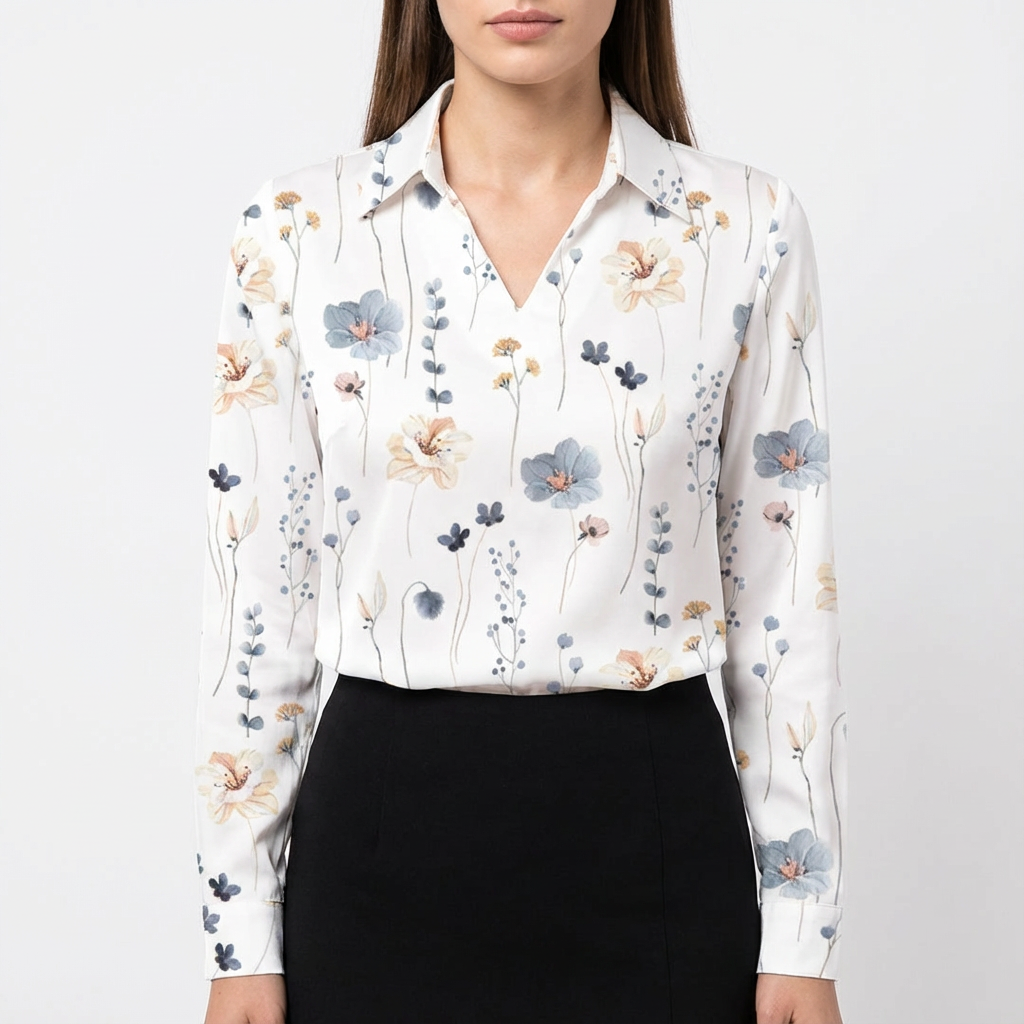 Willow | Blusa da Donna a Manica Lunga con Collo a Barca