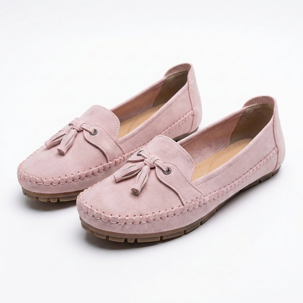 Luna | Mocassini Donna con Nappine Decorative e Cuciture Visibili | Informale