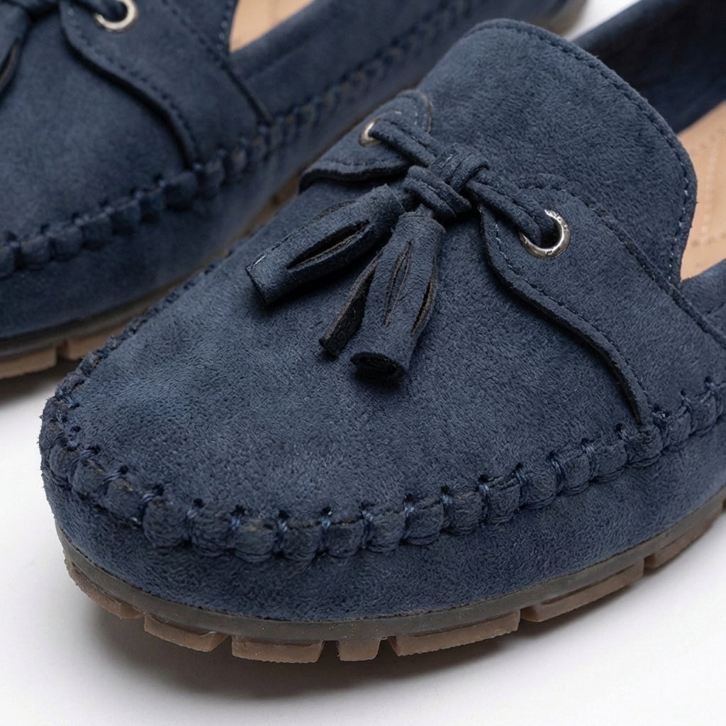Luna | Mocassini Donna con Nappine Decorative e Cuciture Visibili | Informale