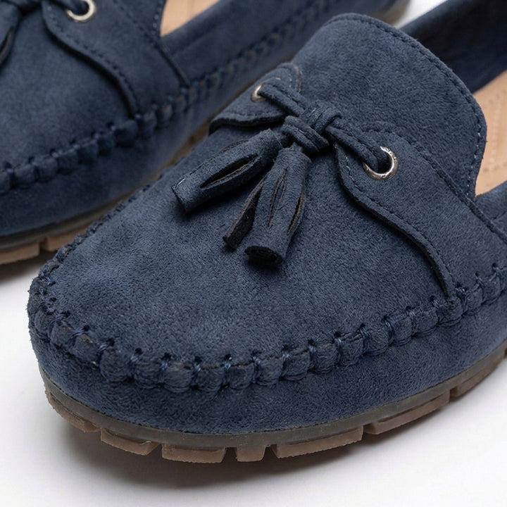 Luna | Mocassini Donna con Nappine Decorative e Cuciture Visibili | Informale