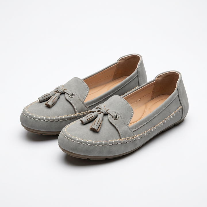 Luna | Mocassini Donna con Nappine Decorative e Cuciture Visibili | Informale