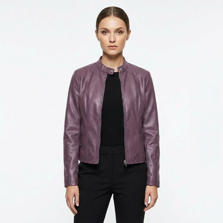 Tina | Giacca Biker Attillata da Donna